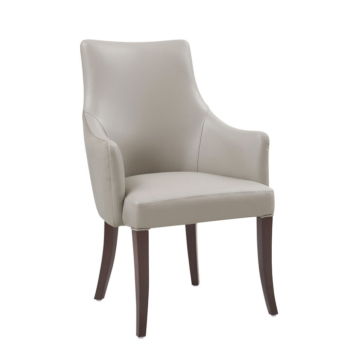 Connie Light Gray Dining Arm Chair