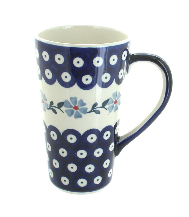 Blue Rose Polish Pottery Eloise Large Coffee Mug