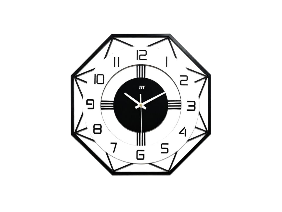 17" Large Silent Wall Clock - Non-Ticking Battery Operated Quartz for Living Room & Kitchen