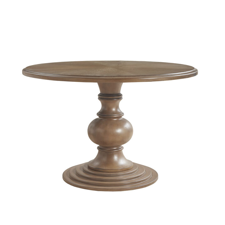 Gracie Mills Devin Classic Charm 46-Inch Round Pedestal Dining Table