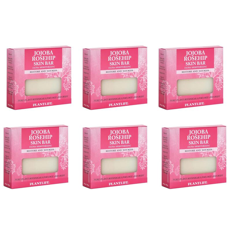 Plantlife Bar Soap - Jojoba Rosehip 6 Pack image number 2