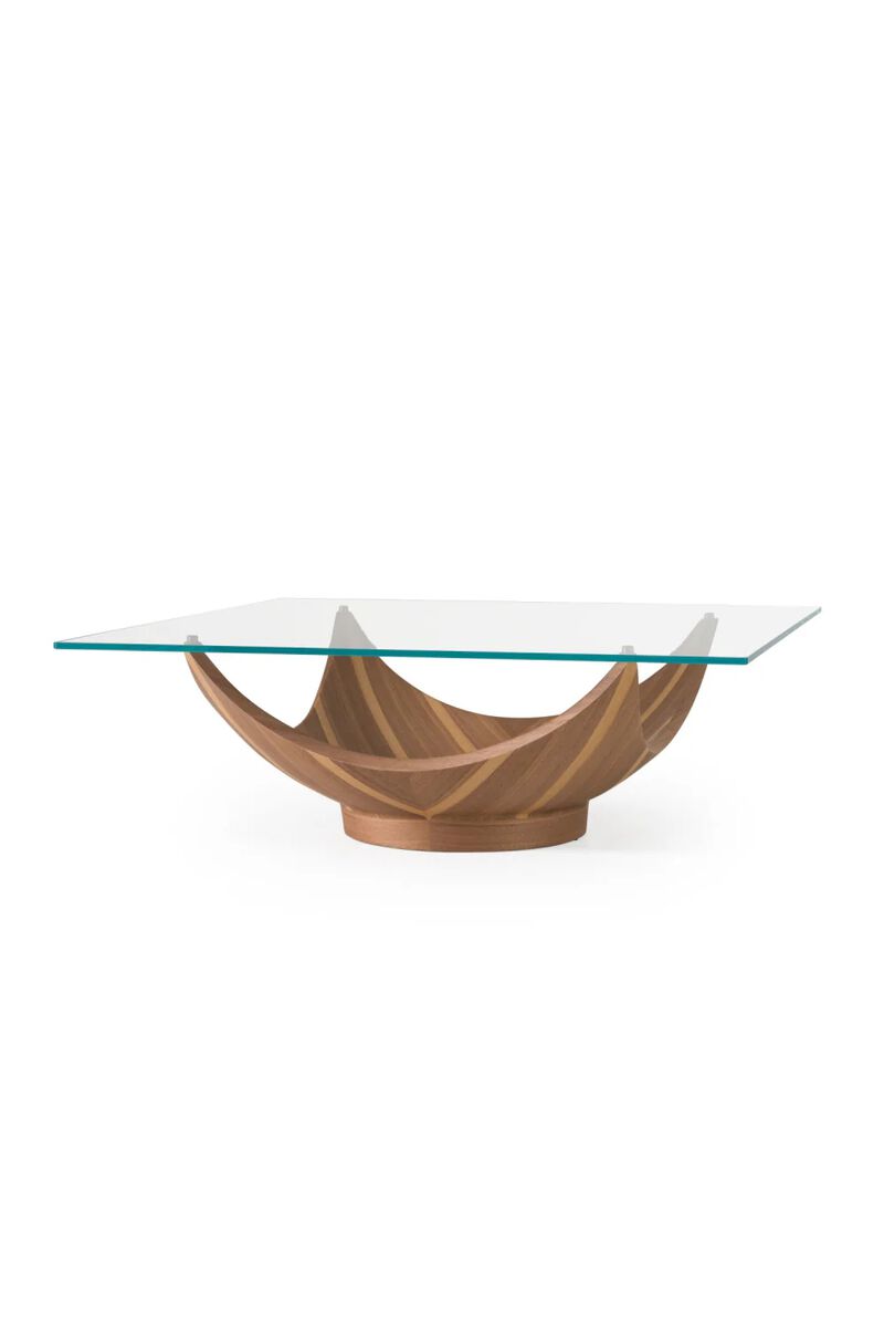 Square Glass Coffee Table | OROA Modern Sunrise image number 2