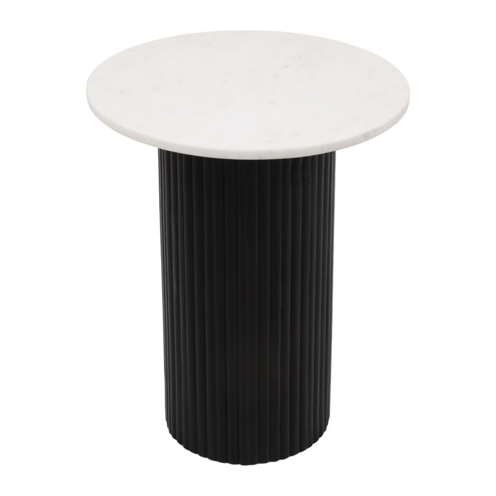 Fluted Base Accent Table
