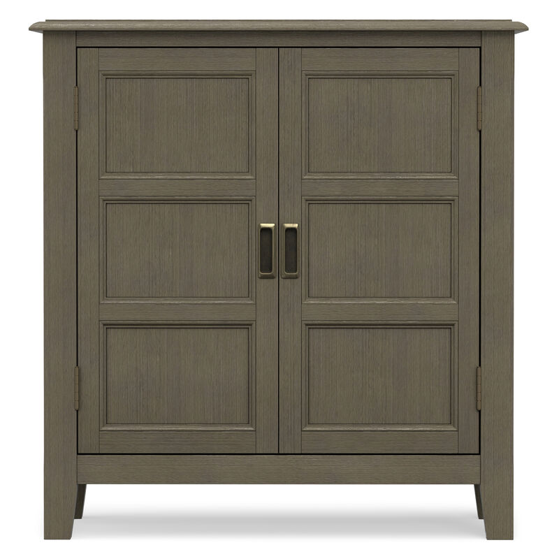 Burlington SOLID WOOD 30 inch Wide Transitional Low Storage Cabinet in Farmhouse Grey image number 3