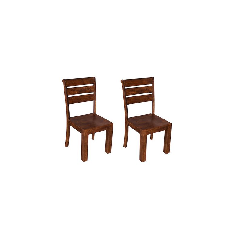 Taran Designs Adrien Solid Wood Dining Chairs (Set of 2)