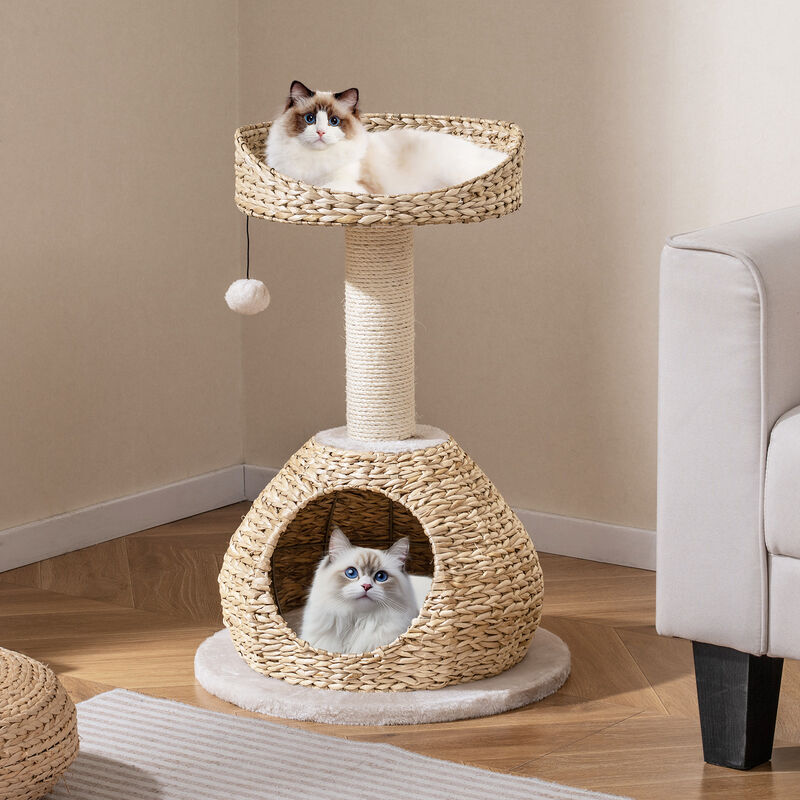 Handmade Cat Tree Tower with Jump Platform and Climbing Space image number 1