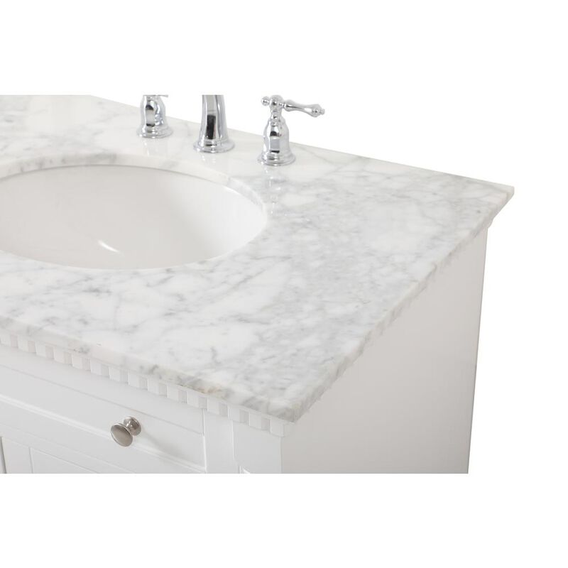 Elegant Kitchen and Bath 72 inch double bathroom vanity in White