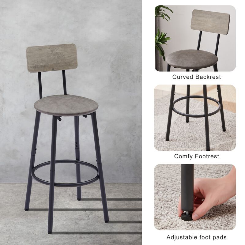 Hakpon Industrial Counter Height Bistro Set image number 4