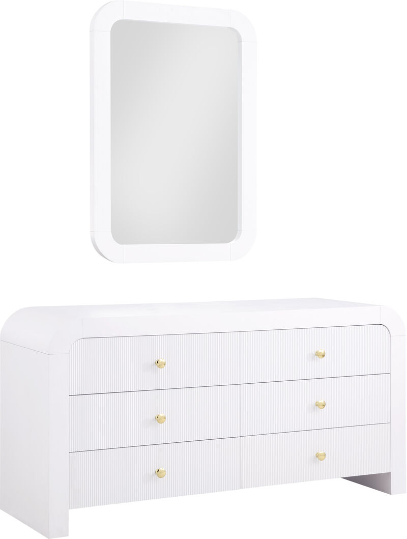 Meridian Furniture Artisto White Dresser image number 6