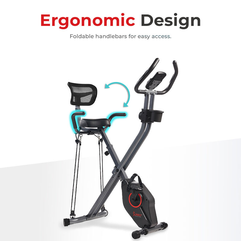 Sunny Health & Fitness Full Body Foldable Magnetic X-Bike Pro.