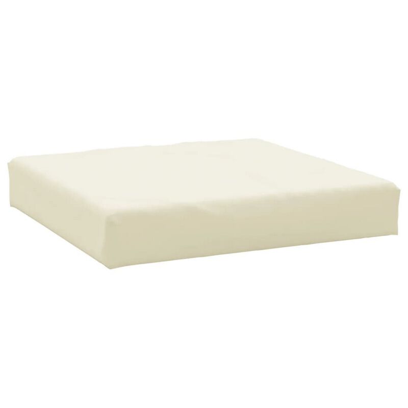 Paom Outdoor Cushion for Bench Set of 3, Plush Ivory Oxford Fabric - Benzara