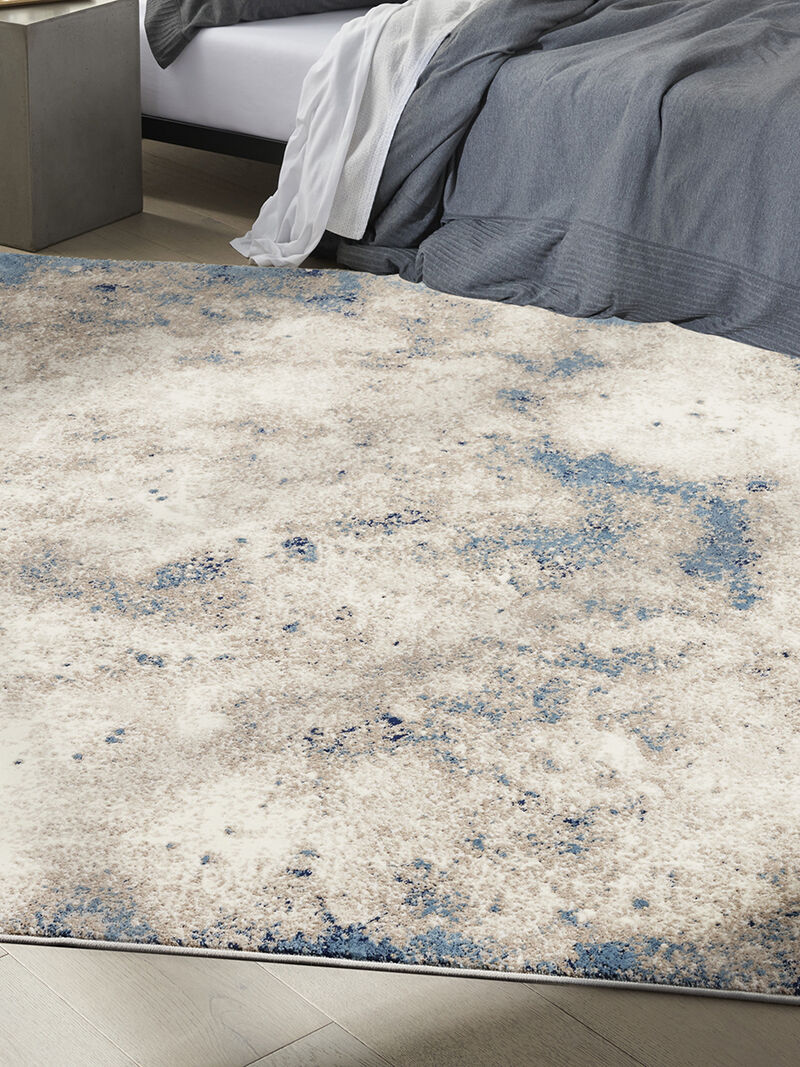 CK022 Infinity IFN05 Ivory/Gray/Blue 6' x 9' Rug