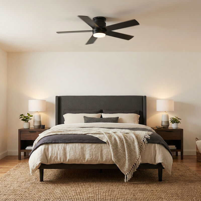 Breezary 42 in Low Profile Ceiling Fan with Light, 5 Blades, Quiet Reversible DC Motor, Remote Control, 6 Speeds image number 9