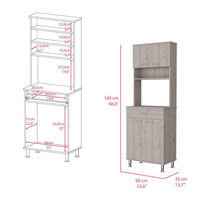 Pantry Piacenza, Kitchen, Light Gray image number 2