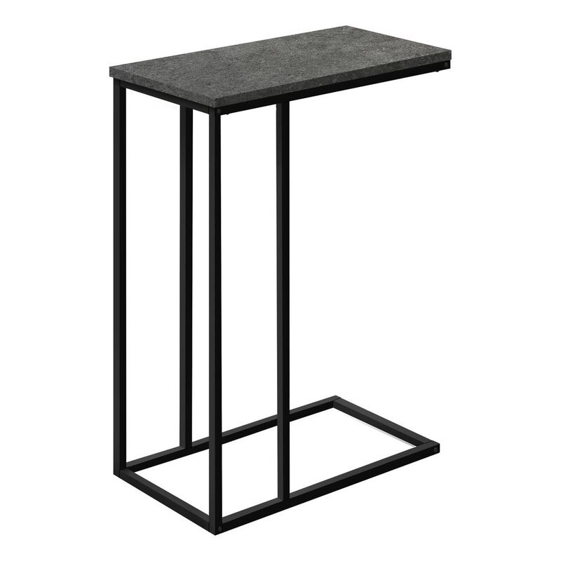 Accent Table, C-shaped, End, Side, Snack, Living Room, Bedroom