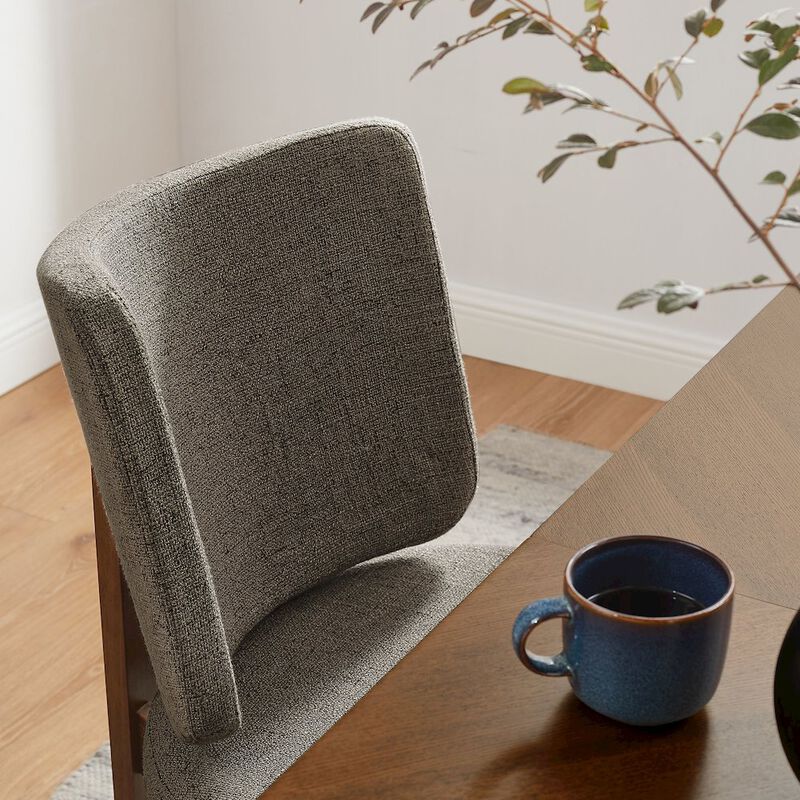 Alba Armless Upholstered Dining Chairs Set Of 2 image number 9