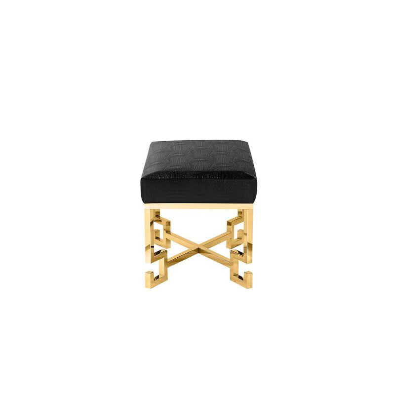 Dina Stool Gold Black