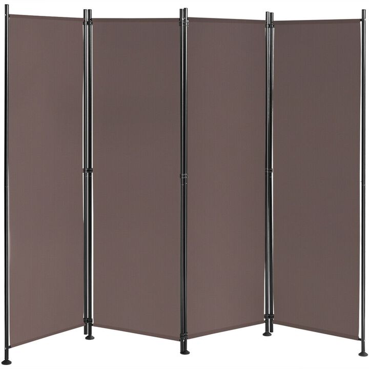 4-Panel Room Divider Folding Privacy Screen