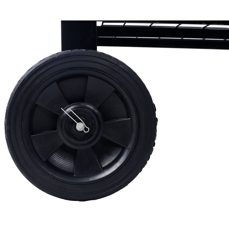 Streamdale Elevated Metal Planter Mobile, Ergonomic, Black image number 8