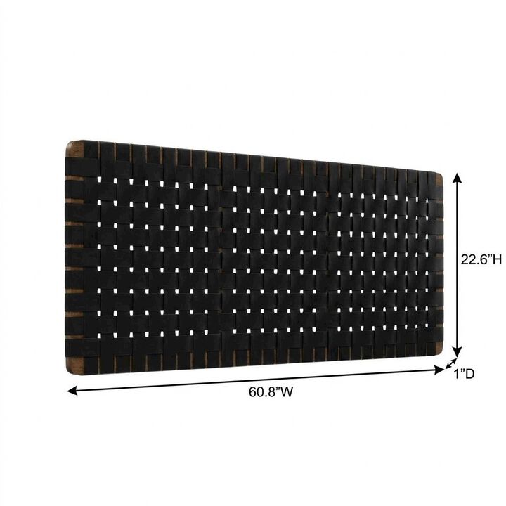 Vegan Leather Queen Headboard Wall-Mount Design with DurableTexture