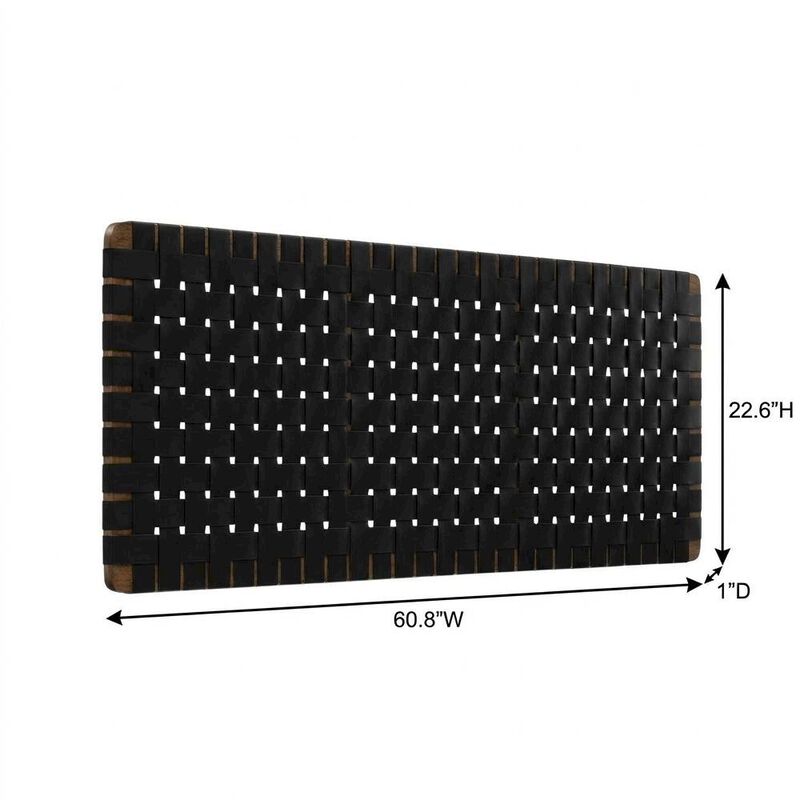 Vegan Leather Queen Headboard Wall-Mount Design with DurableTexture image number 1