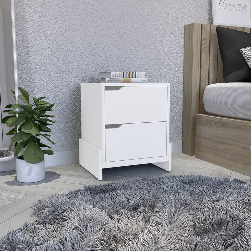 Streamdale Haines Nightstand With 2-Drawers, End Table With Sturdy Base image number 1