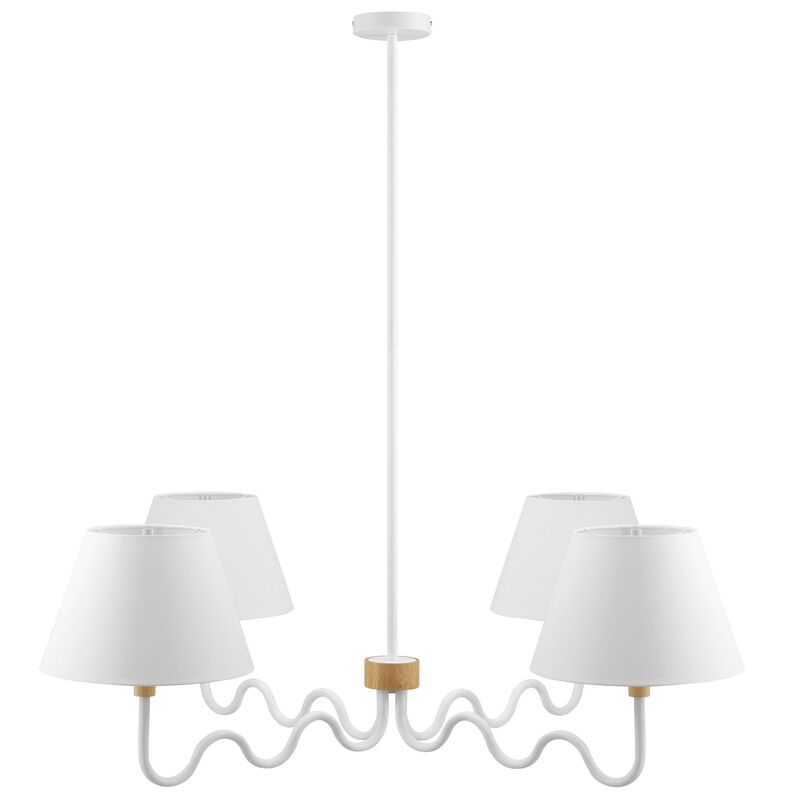 Sunlit Squiggle 4-Arm Pendant Light image number 0