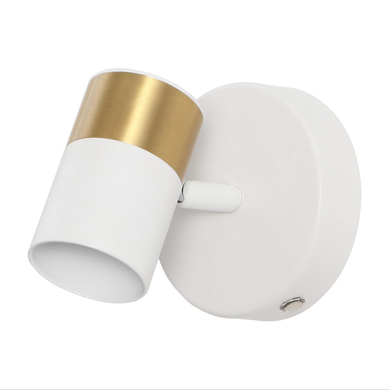 Paola 6" 1-Light Modern Adjustable Head Integrated Dimmable LED Rechargeable Wall Spotlight with Touch Sensor