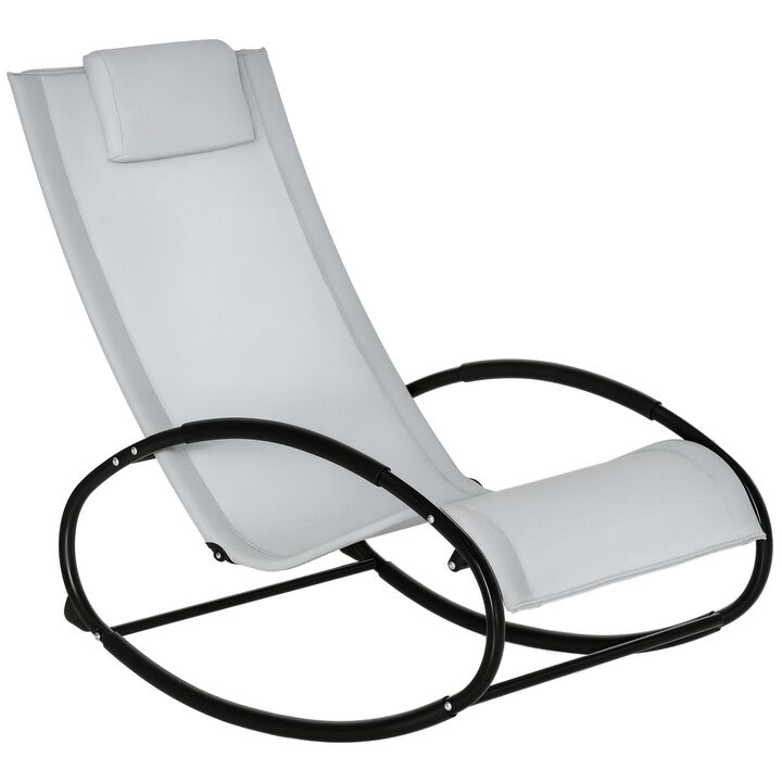 Hivvago Sunbathing Rocker Chair for Pool, Beach & Porch