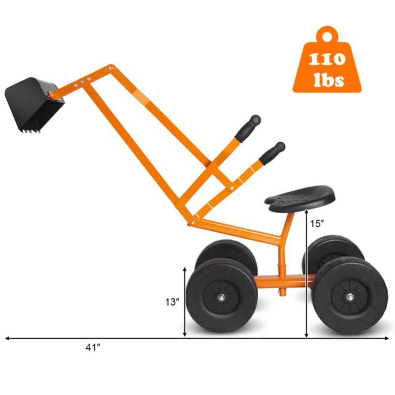 Hivvago Heavy Duty Kid Ride-on Sand Digger Digging Excavator