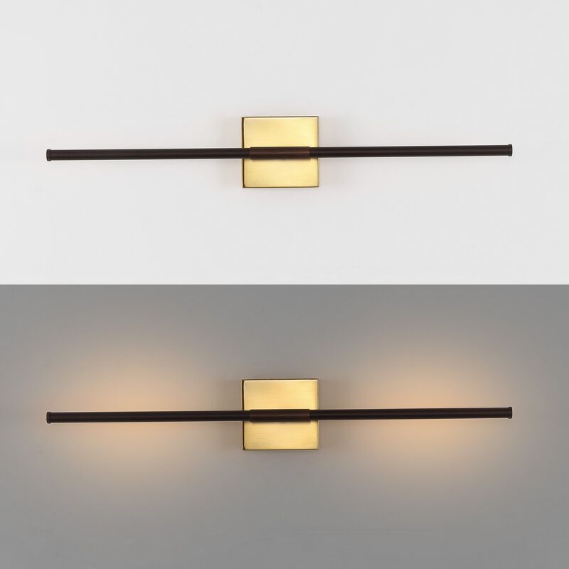 Makena Modern Minimalist Dimmable Integrated LED Metal Wall Sconce