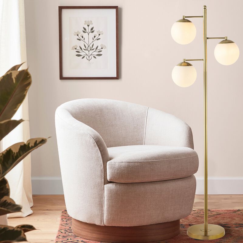Ellie 3-Light Modern Vintage Iron LED Floor Lamp