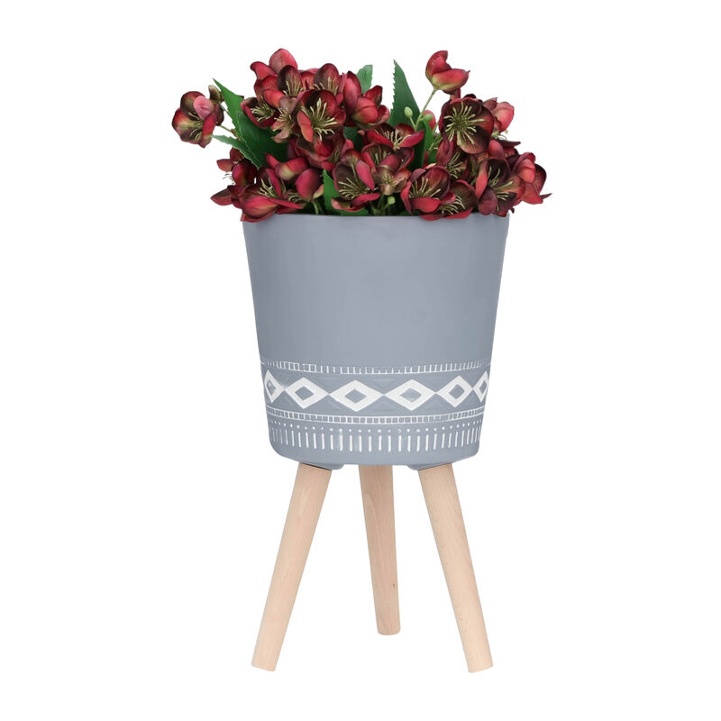 S/2 10/12" Diamond Planter image number 2