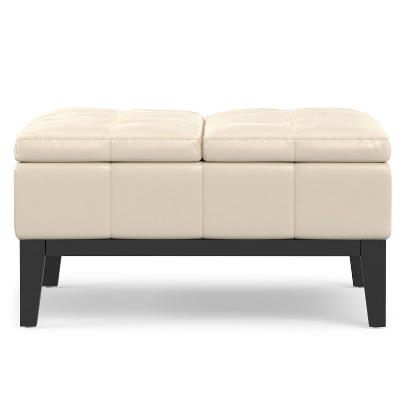 Simpli Home Dover Square Coffee Table Storage Ottoman image number 2