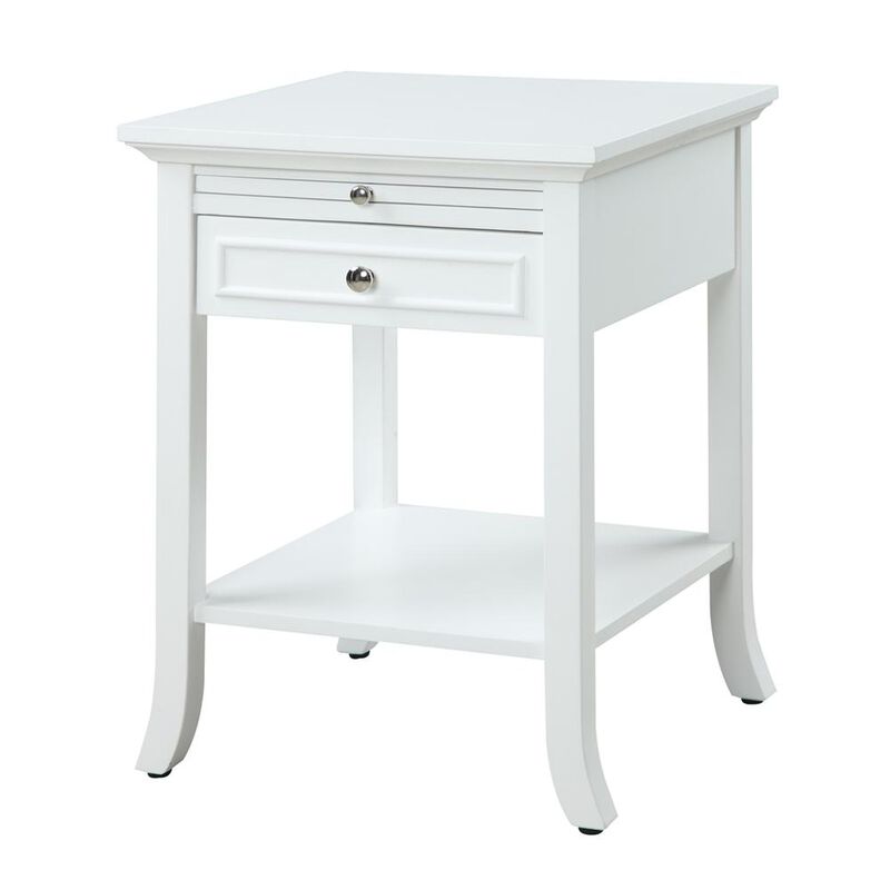 Convience Concept, Inc. American Heritage Logan End Table with Drawer and Slide