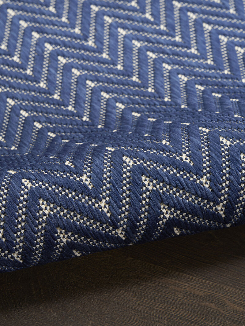 Horizon Indoor/Outdoor HOZ02 Navy 5' x 7' Rug
