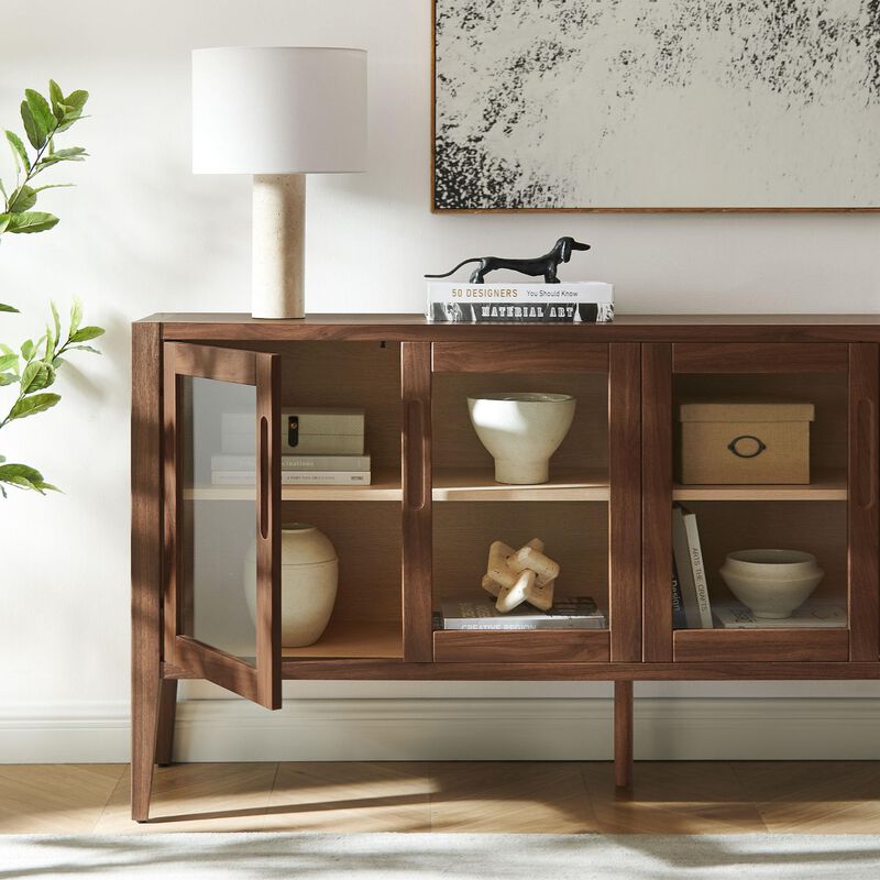 Nell 72" Sideboard Buffet Cabinet image number 4