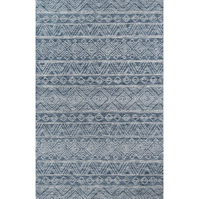 Momeni Contemporary Rectangle Area Rug, Denim, 2' X 3'
