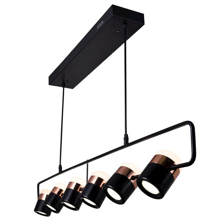 CWI Lighting Moxie LED Pool Table Light With Black Finish