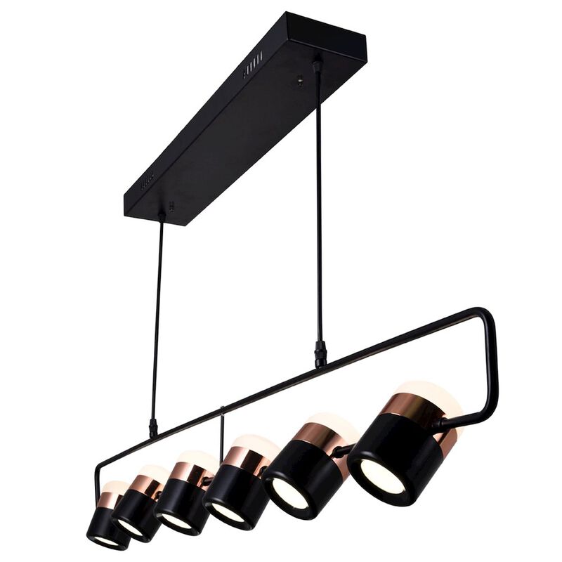 CWI Lighting Moxie LED Pool Table Light With Black Finish
