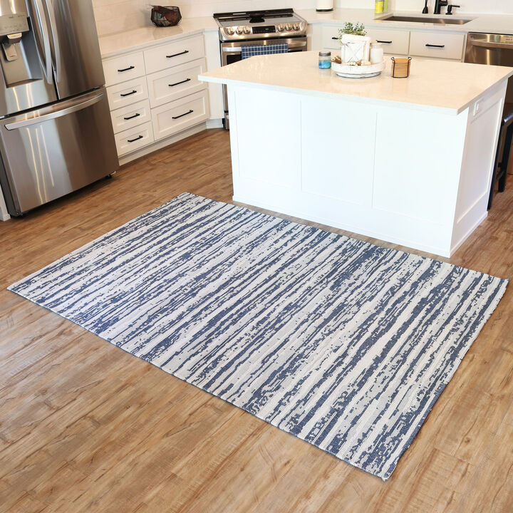 Sunnydaze Cotton Indoor Area Rug - Allusive Boundaries - 5 ft x 7 ft 8 in