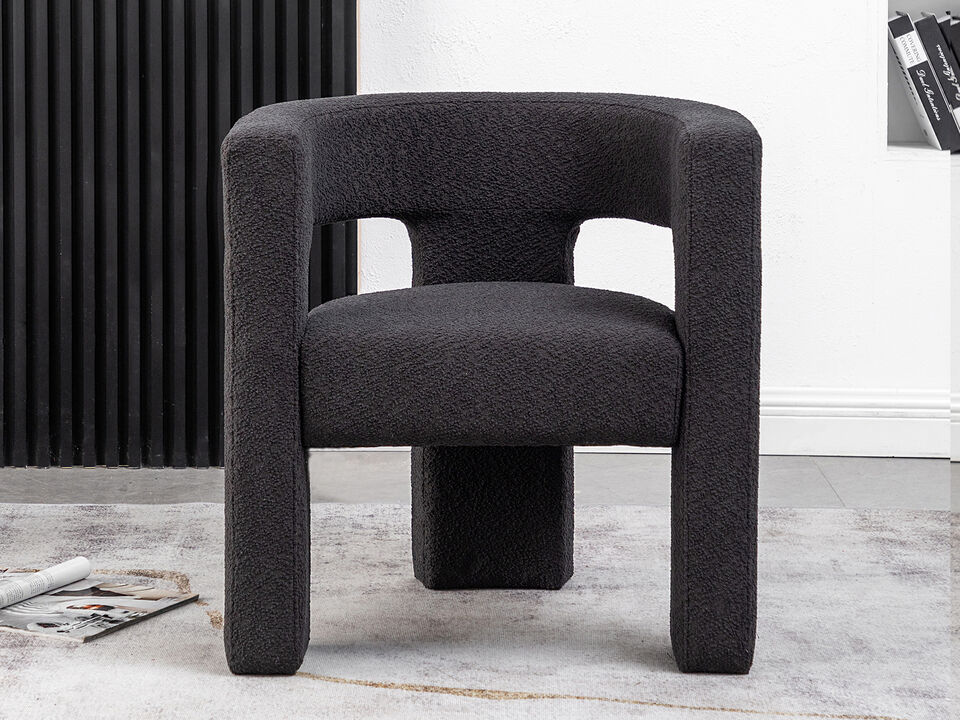 Herbert Modern Boucl&eacute; Armchair