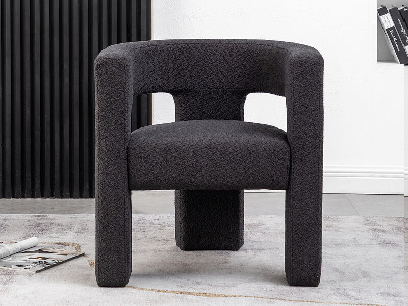 Herbert Modern Boucl&eacute; Armchair image number 1