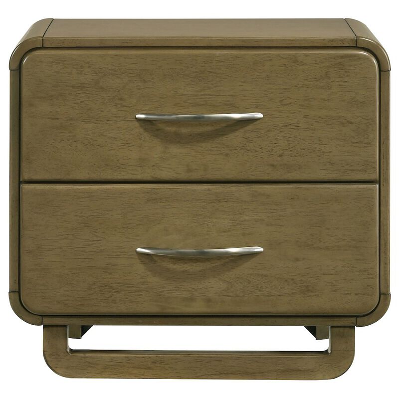 Plethoria Home Tully Nutmeg 2-drawers Nightstand