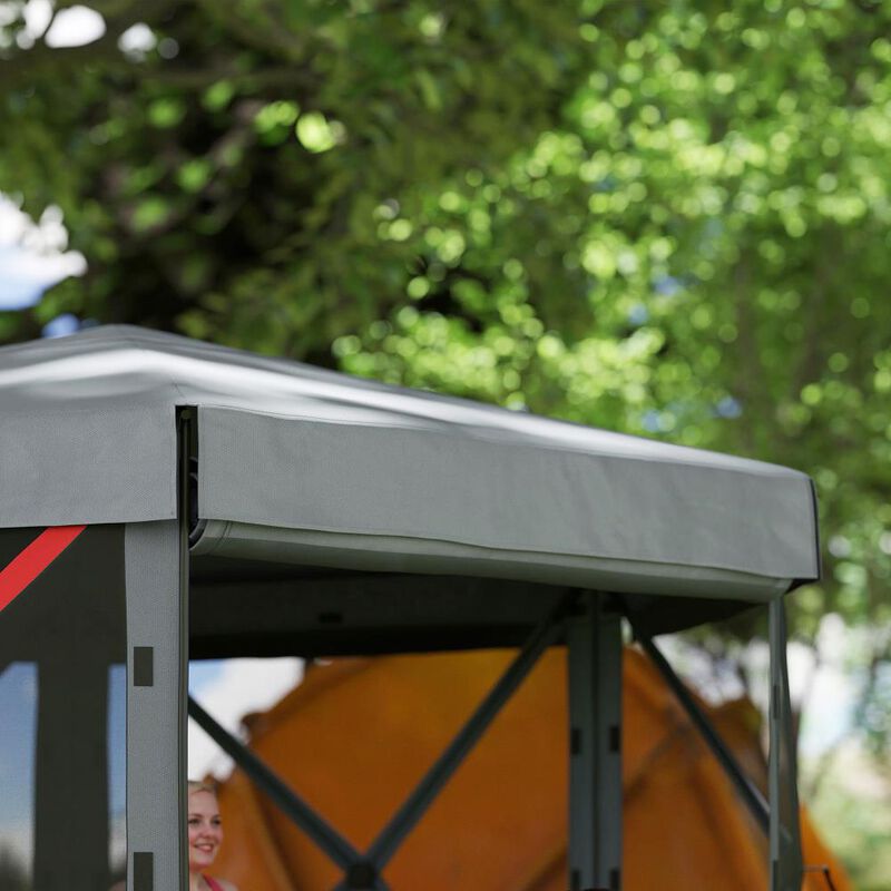 Hivvago Hexagon 12x12 Pop Up Canopy Shelter image number 7
