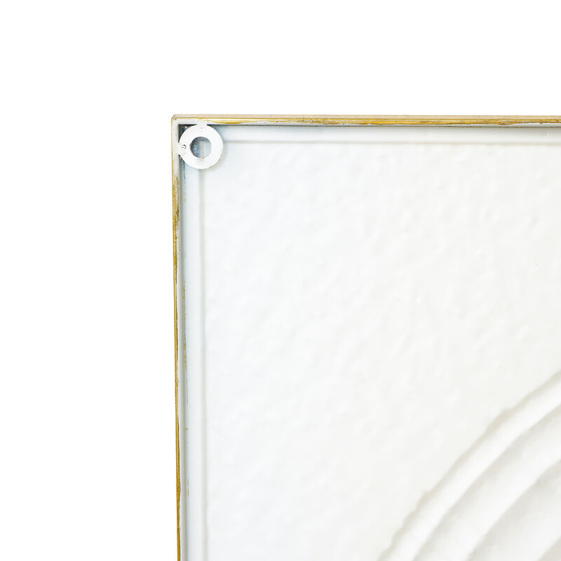 31.5" Modern Radiant Gold Metal Square Wall Art Decor image number 8