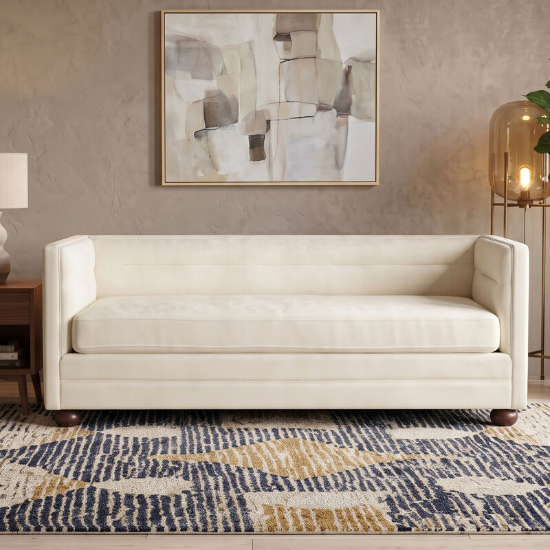 Gaxgox Modern Chenille 3 Seater Sofa image number 2