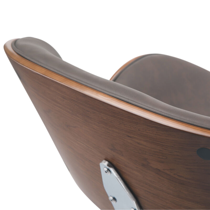 Marana Bentwood Adjustable Swivel Bar Stool