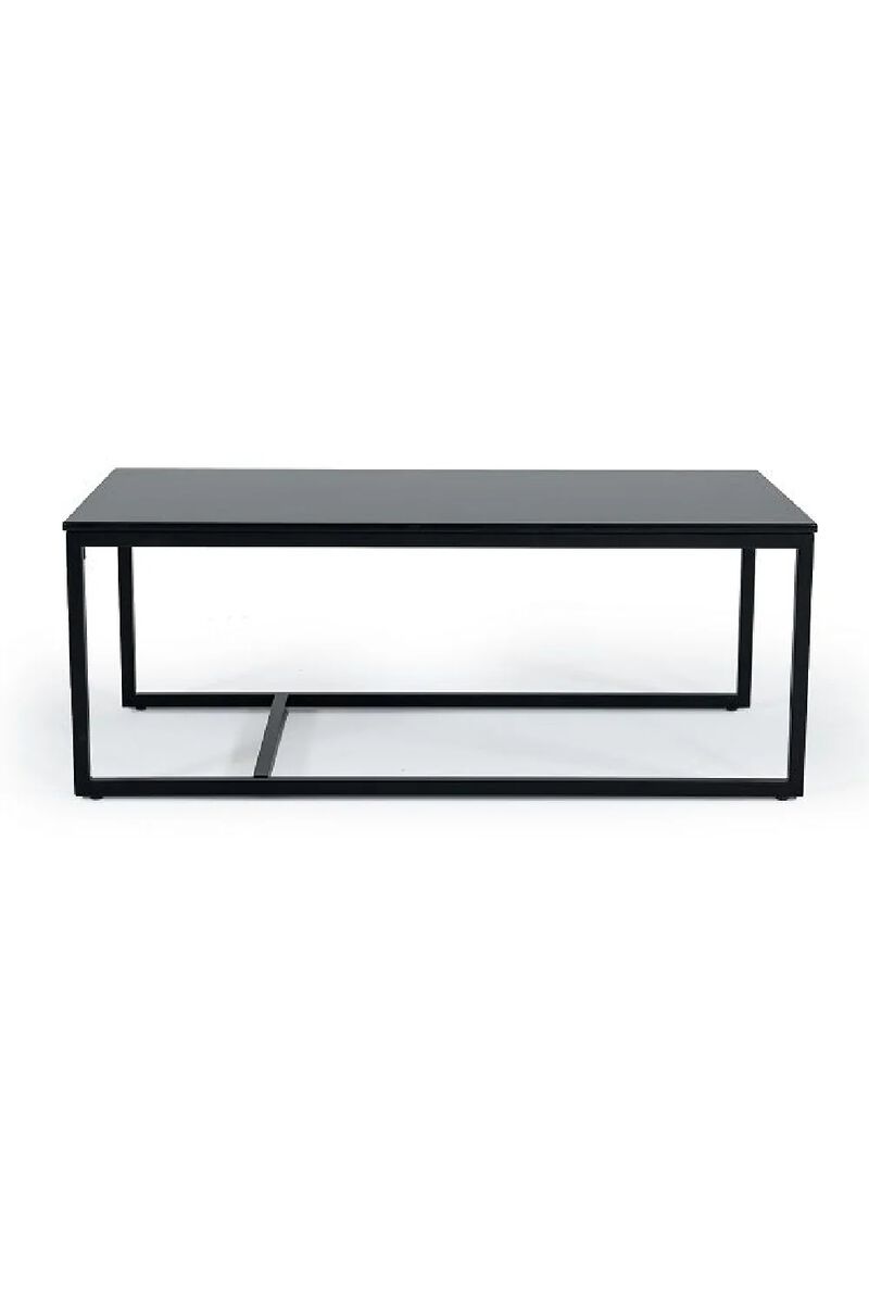 Rectangular Black Marble Coffee Table | OROA Modern Baca image number 0
