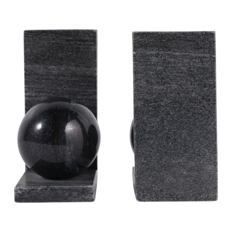 S/2 Marble Bookend W/3" Orb image number 4